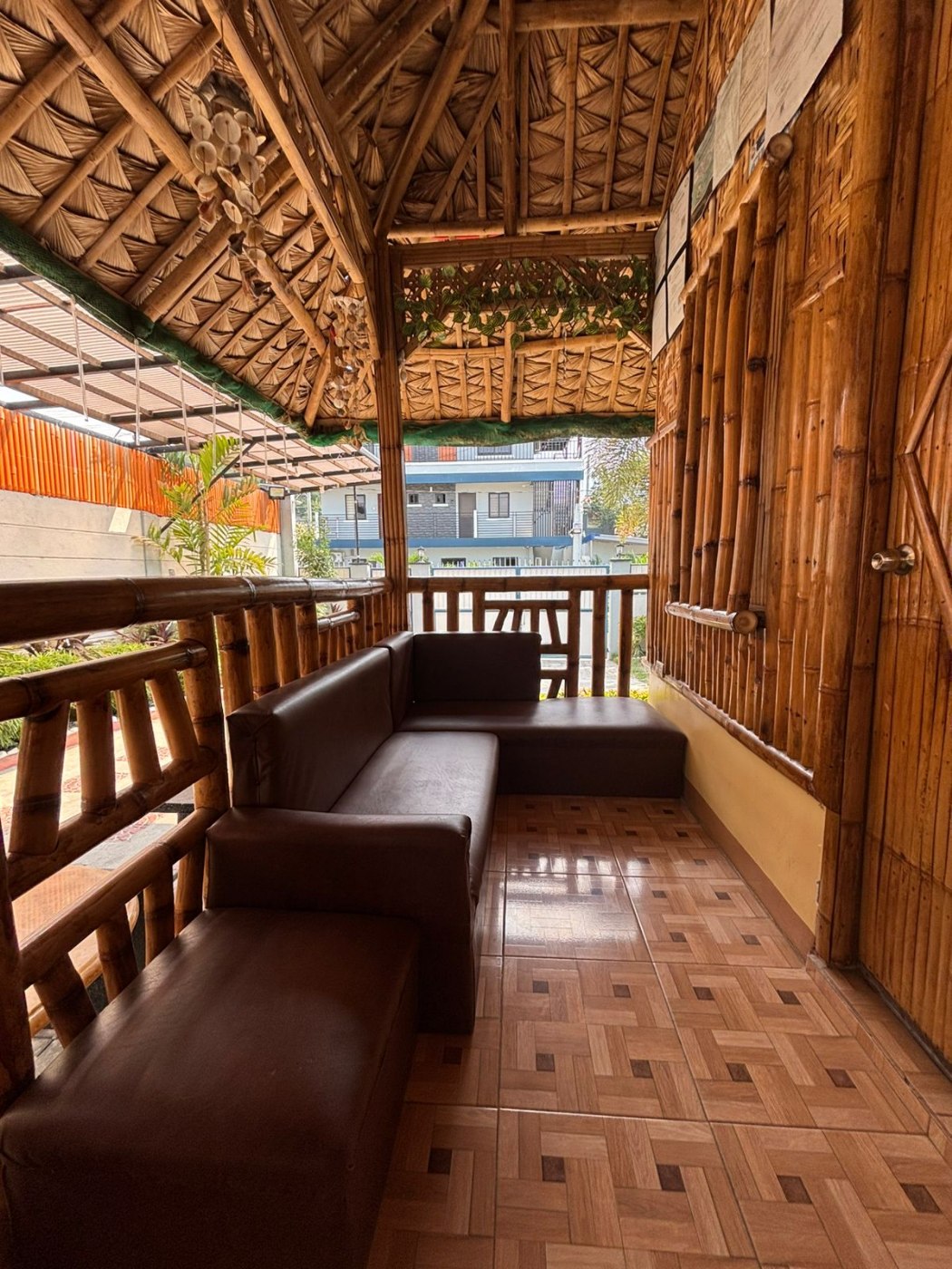 Covered lounge