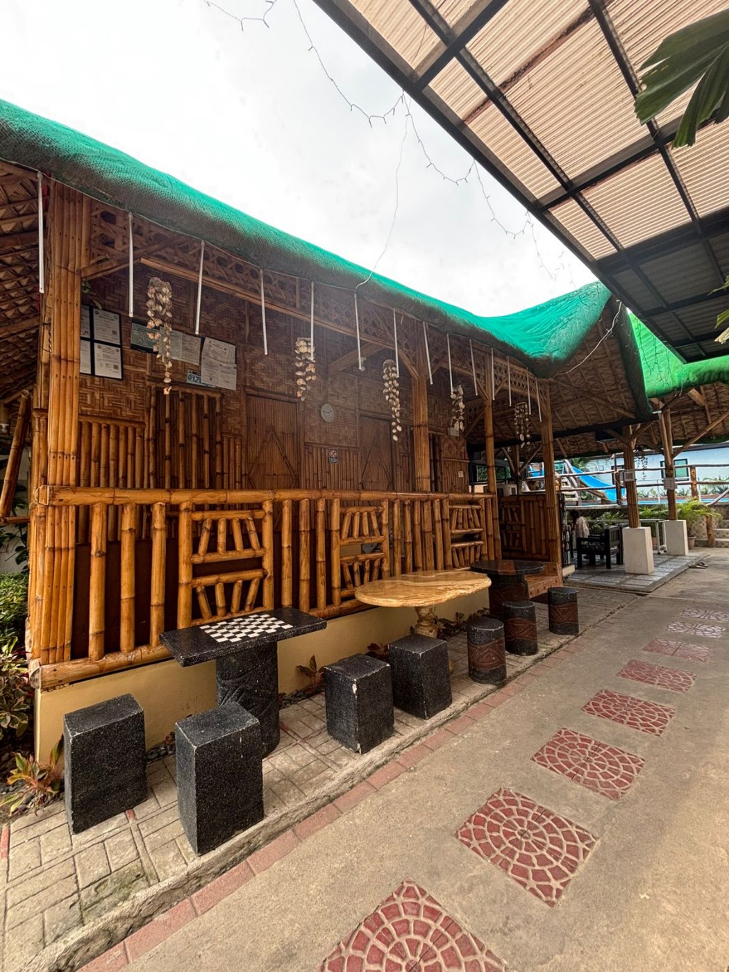 Bamboo pavilion exterior